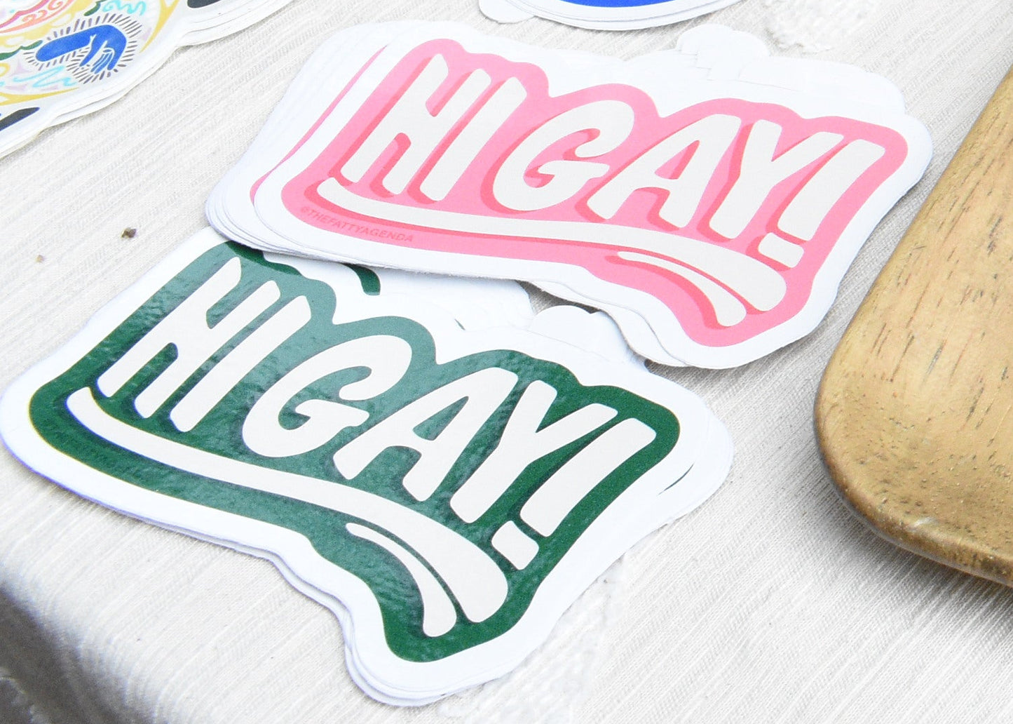 "hi gay" sticker