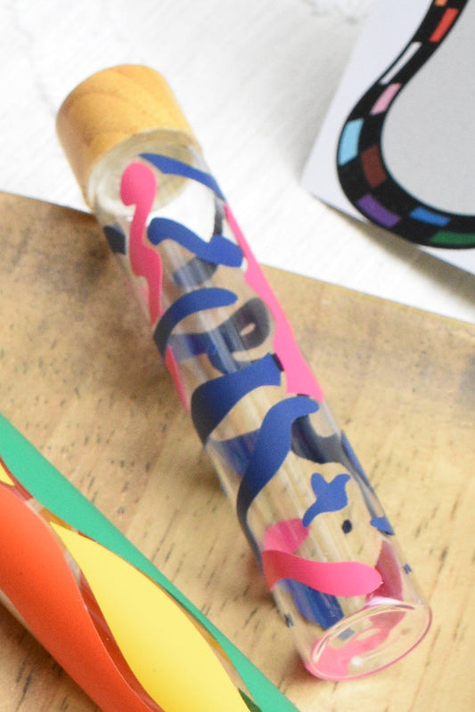 "squiggle" one-of-a-kind tube