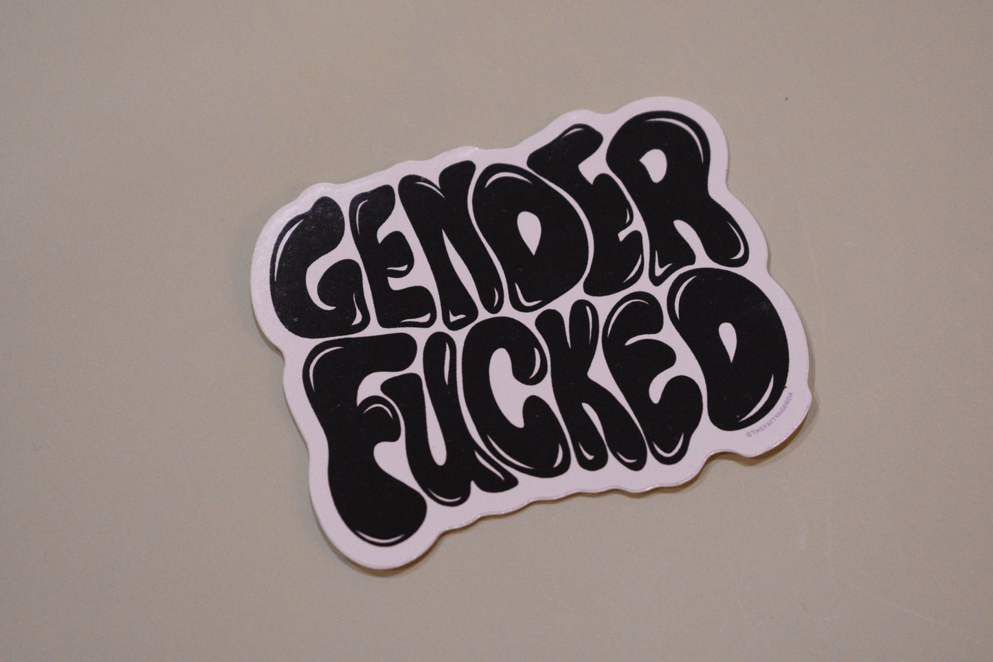"genderfucked" sticker