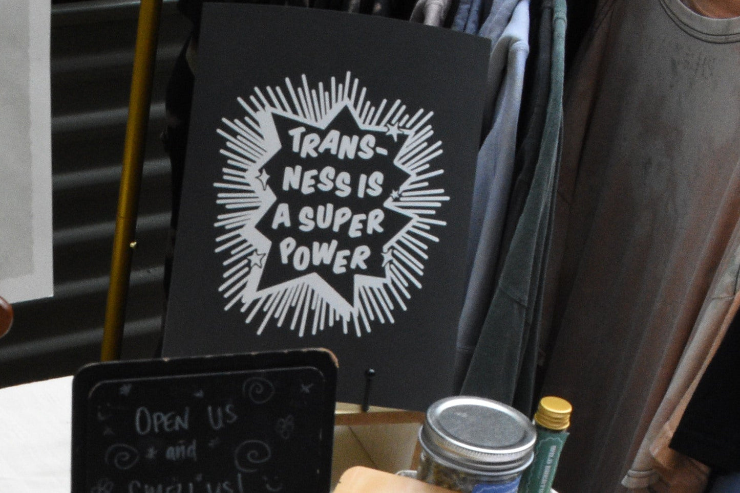 "transness is a superpower" print