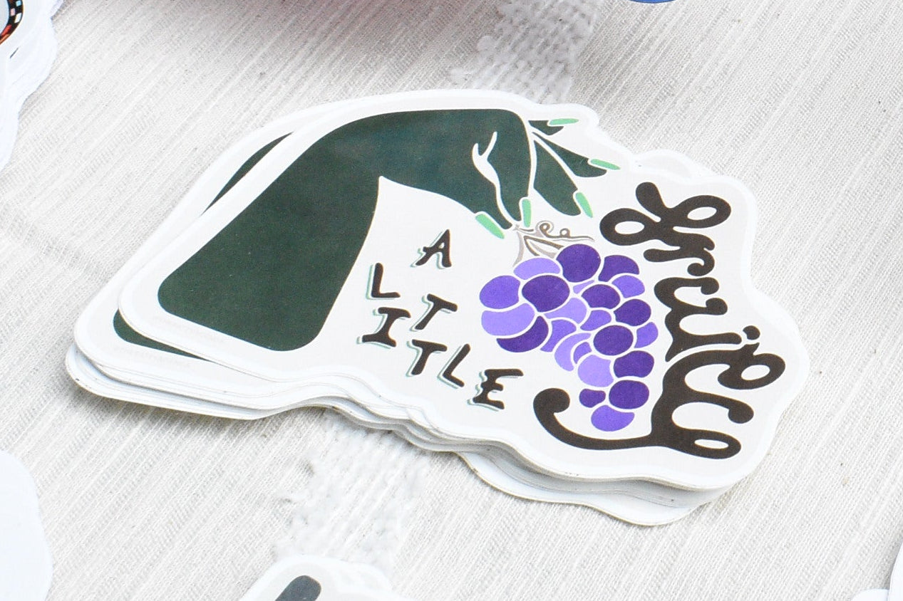 "a little fruity" sticker